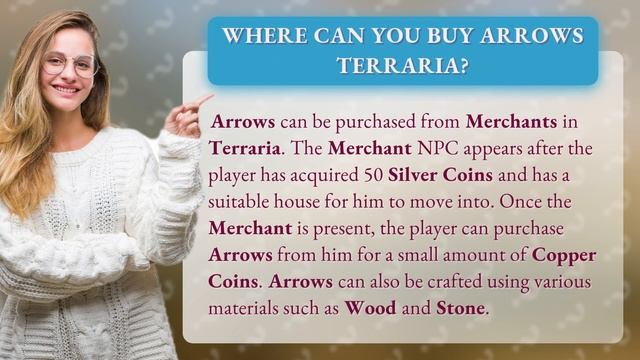 Where Can You Buy Arrows Terraria?