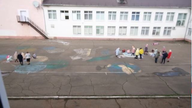 Рисунки на асфальте 