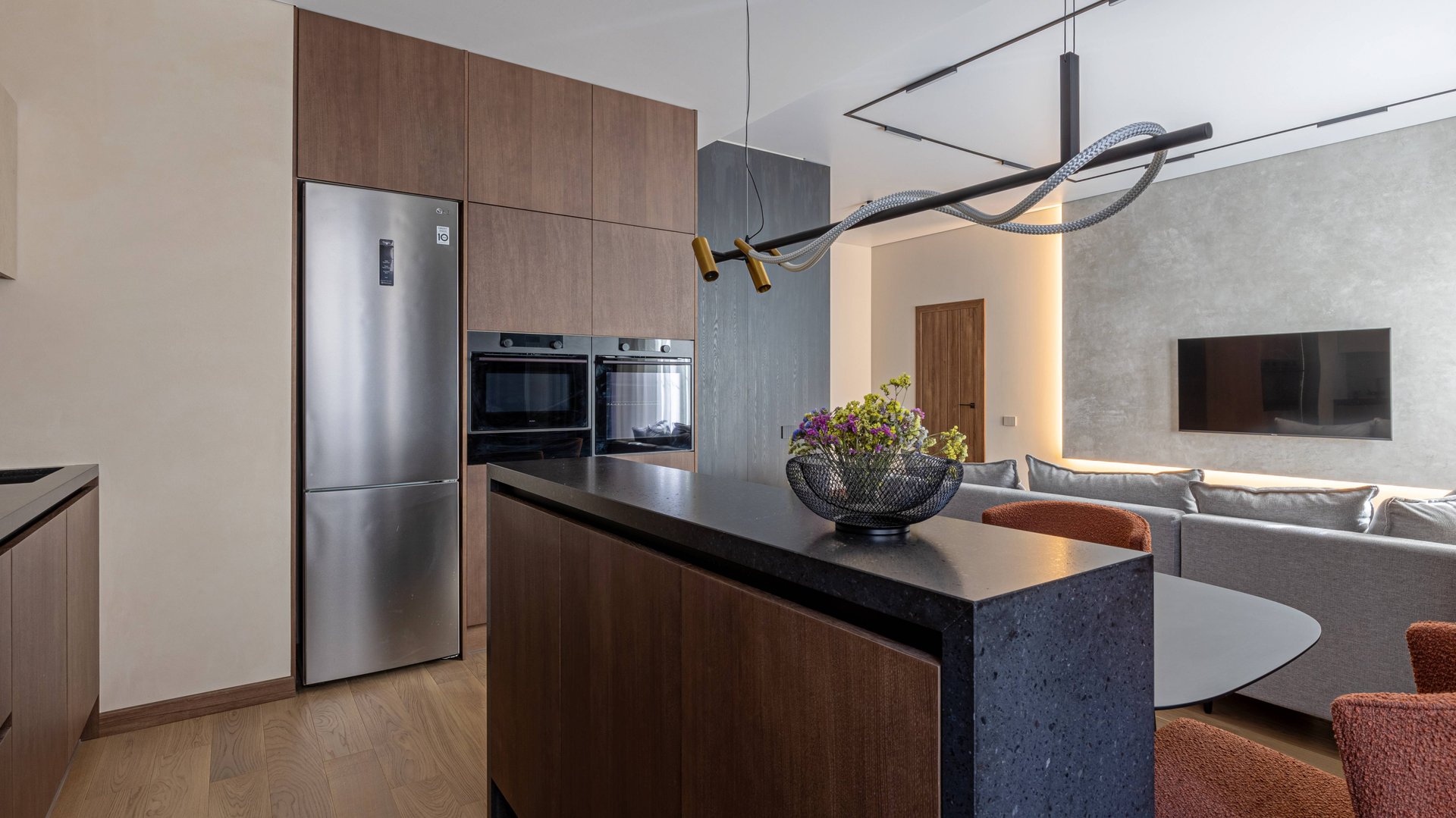 Авторский проект трехконматной квартиры