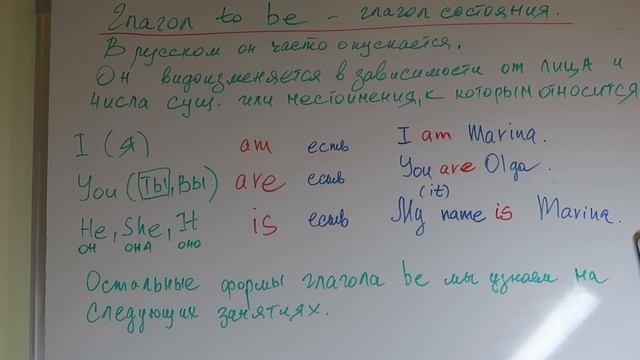 2 ая часть To Be