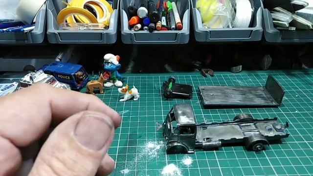 Dinky toys restoration Guy flatbed truck no512