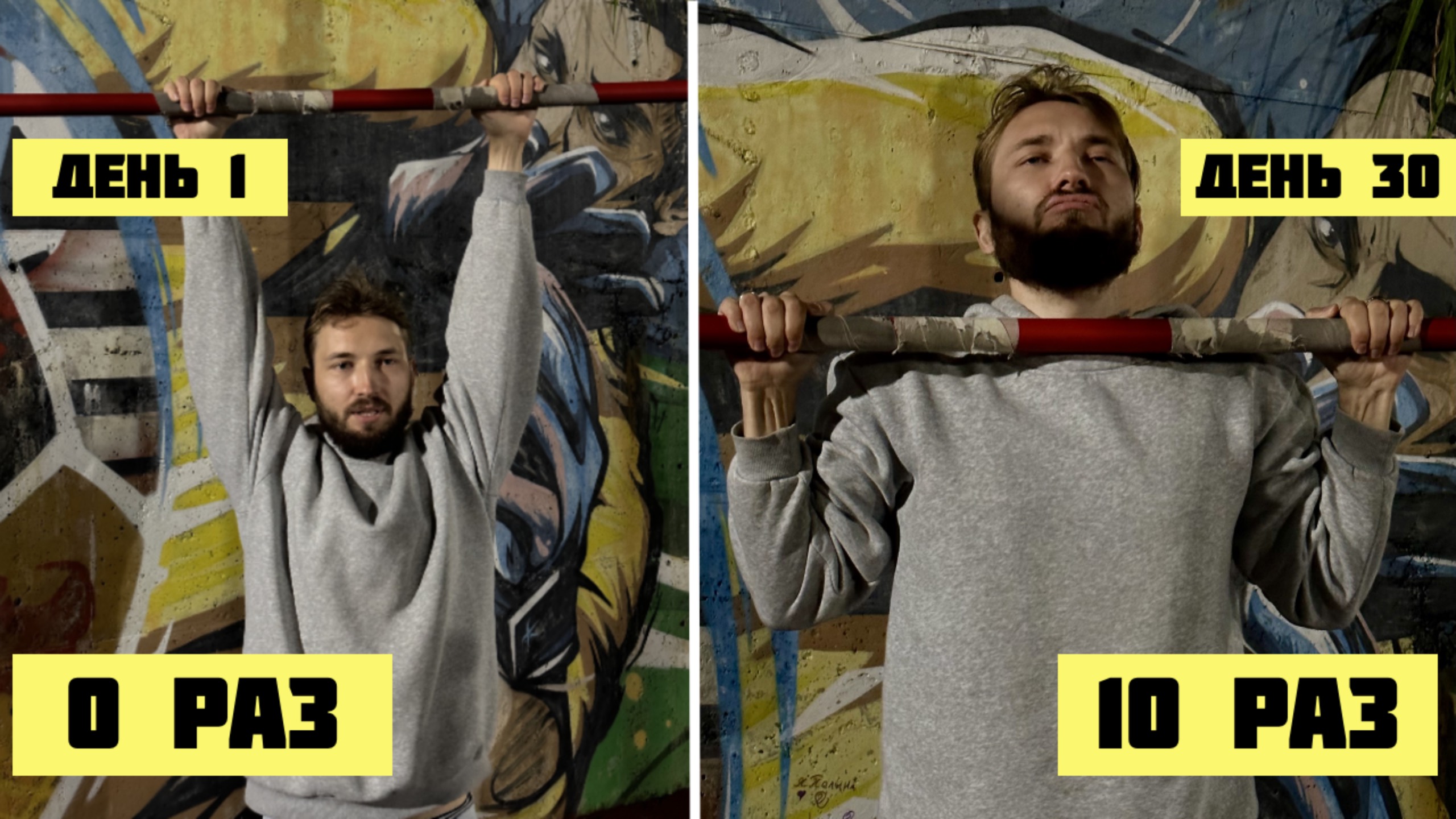 Как научиться подтягиваться с 0 до 10 раз?