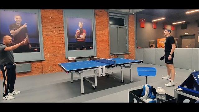 Мамазакиров - Скачков, тренировка по шипам | Настольный теннис |