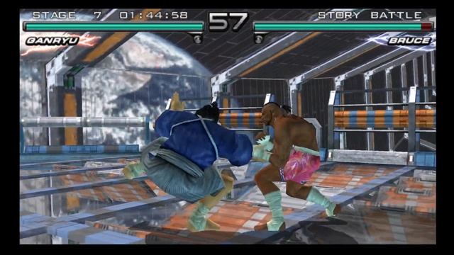 Tekken 5: Dark Resurrection. Ganryu - Story Battle. Gameplay.