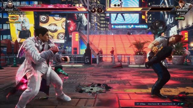 Tekken 8 Beta - Kazuya Vs. Hwoarang PC Ranked Set 4K 60FPS