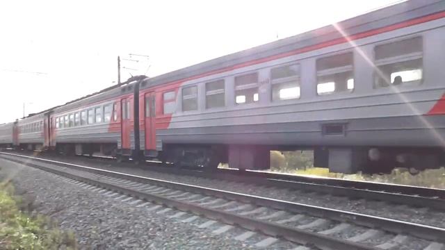 Электропоезд ЭР2Т-7100 перегон Гагарин - Уваровка