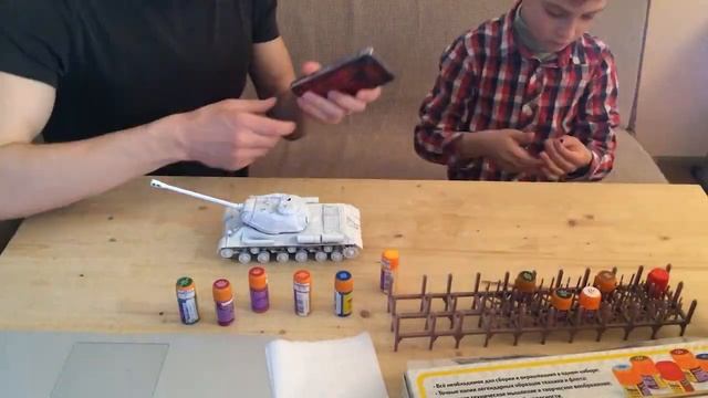 Реконструкция раскраски советского танка «ИС-2»