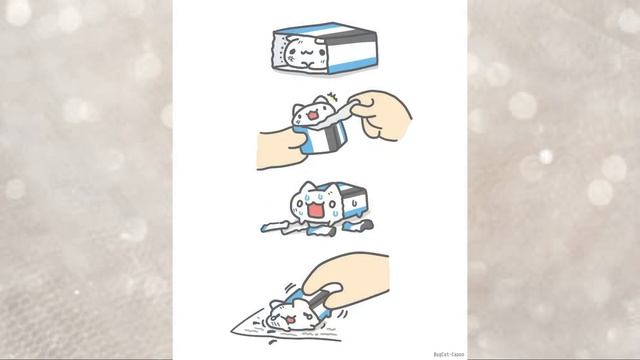 Blue cat- Capoo funny comics3