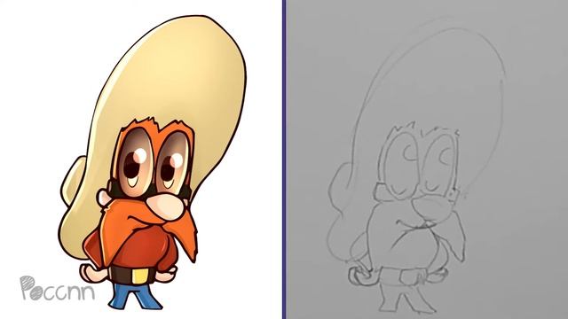 Cómo Dibujar A Sam Bigotes Chibi