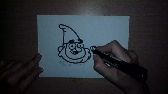 WIE MAN EINEN GNOME ZEICHNET / CÓMO DIBUJAR UN GNOMO /그놈을 그리는 방법
