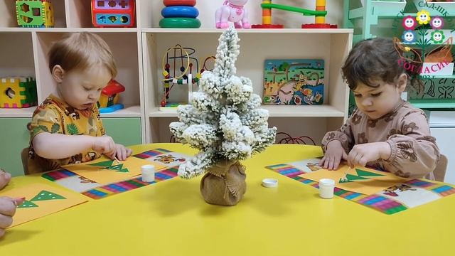 Рисование ватными палочками