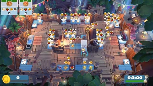 OVERCOOKED 2! CAMPFIRE COOK OFF (DLC) 3 STAR - MULTIPLAYER ONLINE