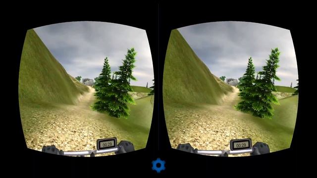 VR - MTB Downhill bicycle racing : VR Bicycling  Android Cardboard 360