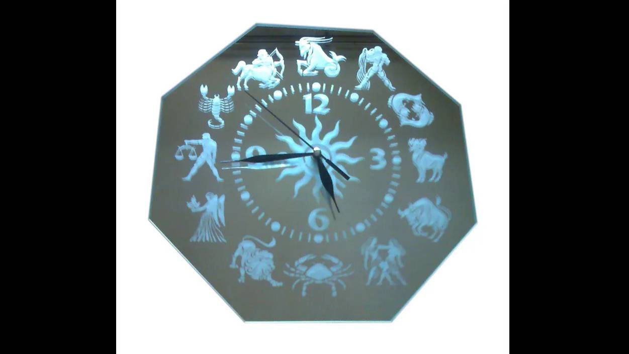 Часы на зеркале. Из видеокурса 