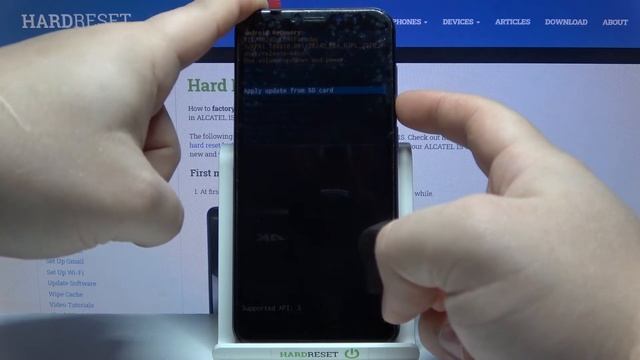 How to Open Recovery Mode on ALCATEL 1S  Enter Hidden Recovery Menu