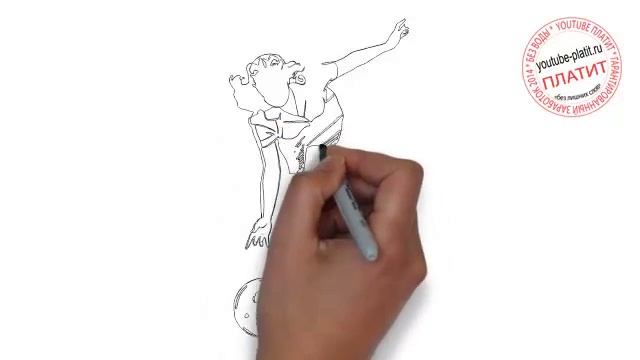 как нарисовать девушку в боулинге