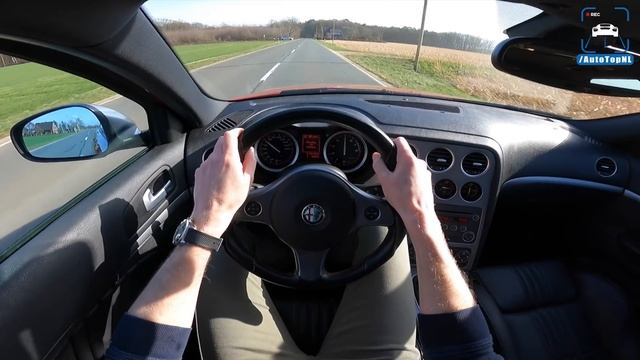 Alfa Romeo 159 SW 3.2 V6 REVIEW on AUTOBAHN NO SPEED LIMIT by AutoTopNL