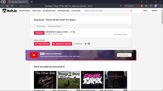 Гайд как скачать Voices Of The Void.