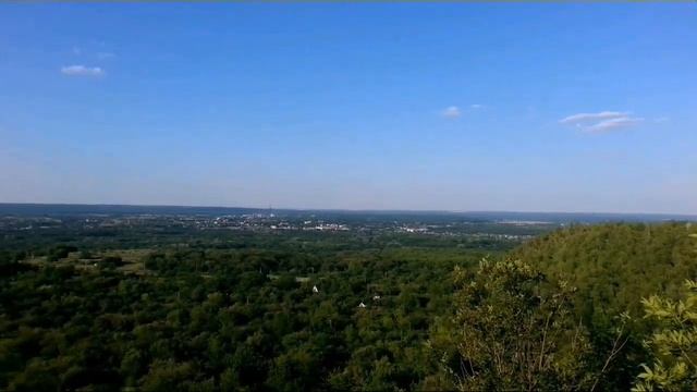 Вид с вершины террикона близ города Новодружеск