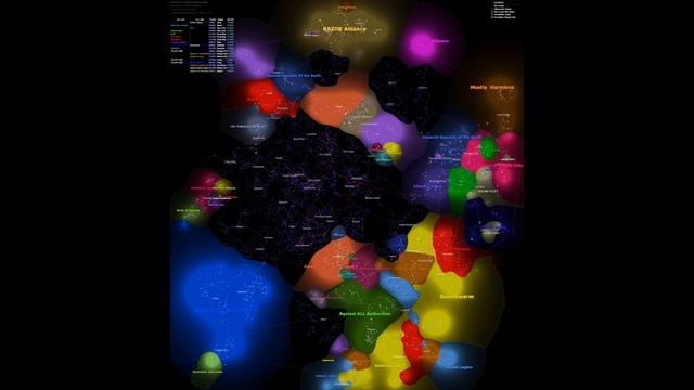 EVE Online - Animated Influence Map
