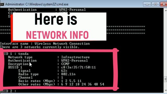 How To Find WIFI Information Using CMD (Command Prompt) 2018