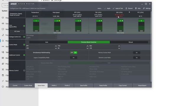 High EDC percentage in Ryzen Master 2020 fix