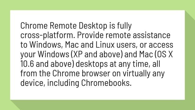 Does Chrome Remote Desktop Work On Mac?