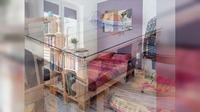 Необычная мебель из поддонов. Unusual Furniture Made Of Pallets.