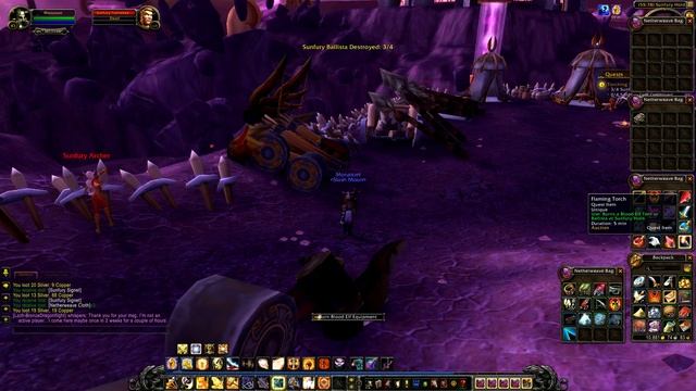 Quest 1115: Torching Sunfury Hold (WoW, Human, Paladin)