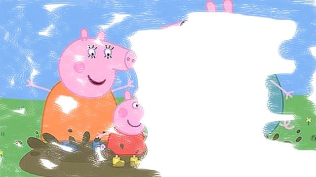 Свинка Пеппа Раскраска для Детей и Родителей