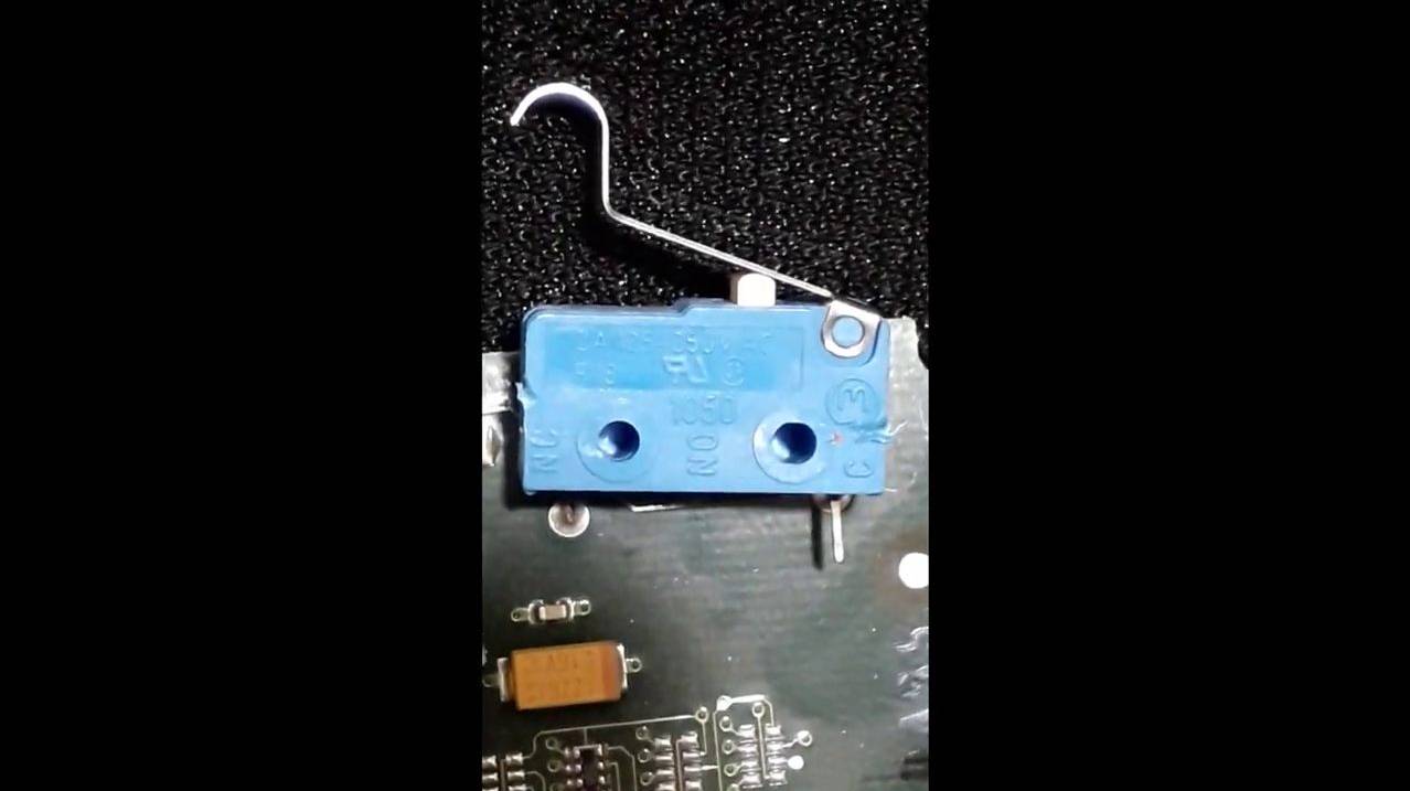 Золото с импортного микровыключателя