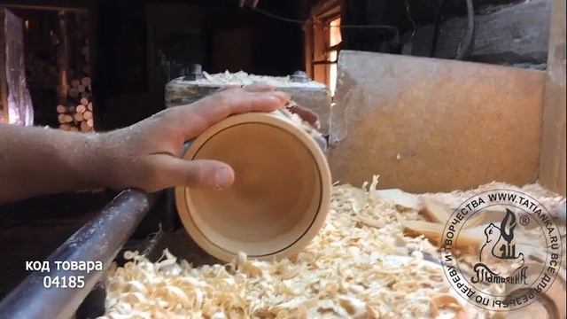 Russian woodturning project : Round box  Токарные работы по дереву в России: Круглая шкатулка