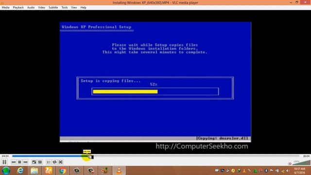 Lecture: 7 Windows  XP Installation