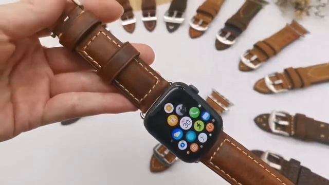 Best Men/Women Apple Watch Genuine Leather Watch Strap Band Manufacturer