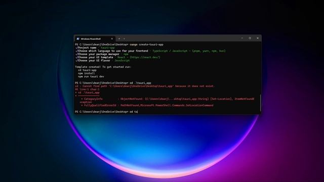 Rust Tauri + React Quick Getting Started