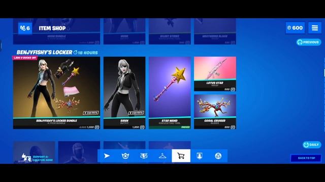 LIVE FORTNITE ITEM SHOP UPDATE - BENJYFISHY'S LOCKER BUNDLE - JUNE 14 CHAPTER 2 SEASON 7