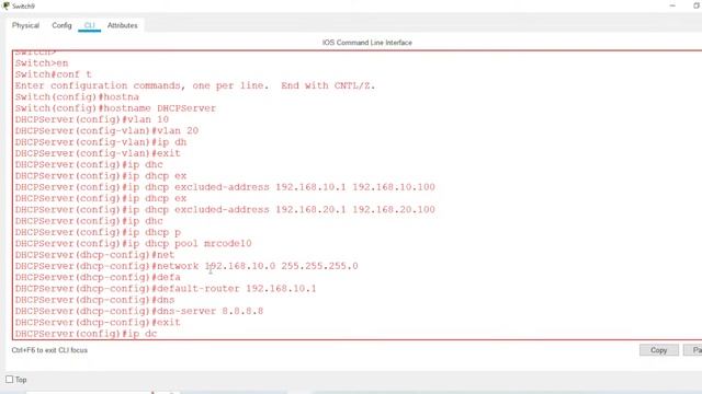 DHCP Configuration On A CISCO Switch | CCNA NETWORKING