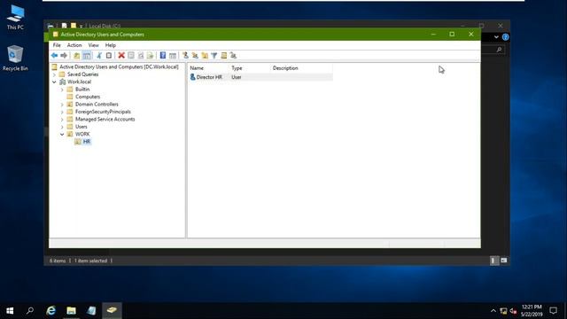 04 - Create OU And Users In Windows 2019 Domain, Also Set Mapped Networked Home Folder