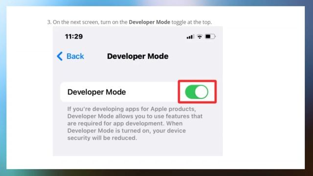 How To Enable Developer Mode On IPhone (2024)