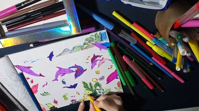 АСМР раскраска, чуток Speedpaint в начале  и болталка