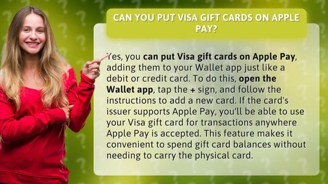 Can You Put Visa Gift Cards On Apple Pay?