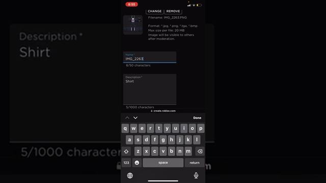 HOW TO PUBLISH ROBLOX CLOTHES ON IOS (WORKING)