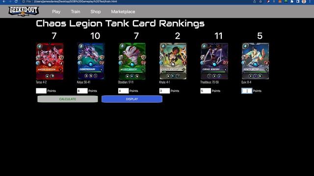Splinterlands: Chaos Legion Tank Card Rankings
