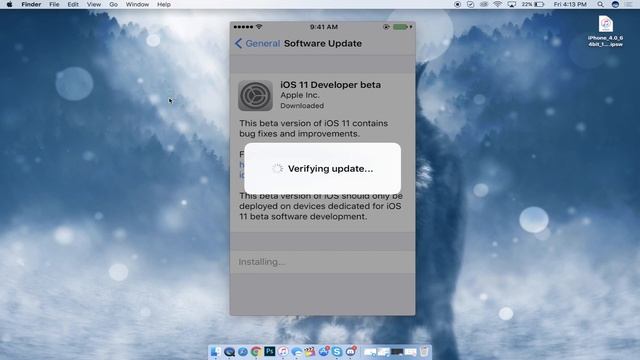 Tutorial: How To Update To IOS 11 Free! No Dev Account!