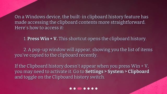 How Do I Access Saved Items On Clipboard?