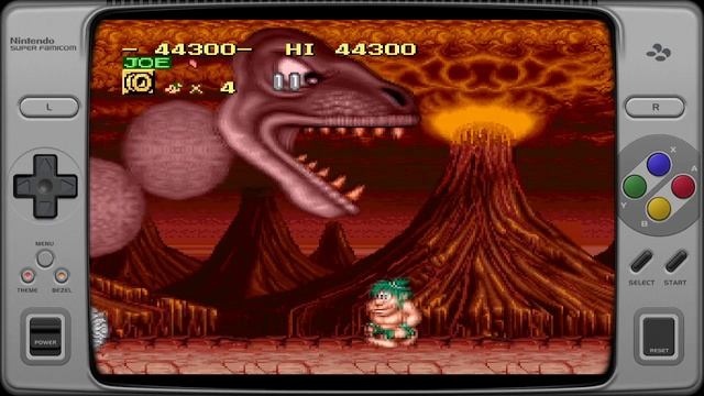 Joe & Mac [SNES]  Gameplay Até Zerar!