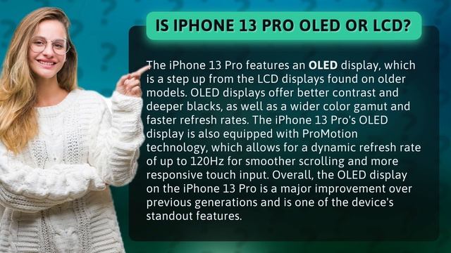 Is IPhone 13 Pro OLED Or LCD?