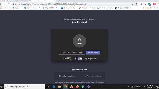 TUTORIAL TEAMS  ACCESO  A  AUNDIENCIA WINDOWS O MAC  DESDE EL NAVEGADOR