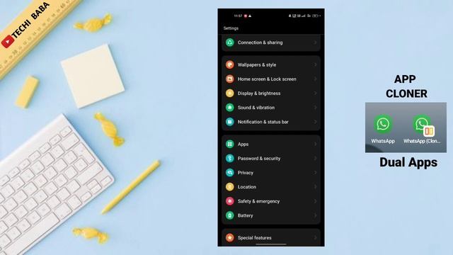 1 Phone Me 2 What'sapp Kaise Chalate | How To Use Double WhatsApp In One Phone 🤔