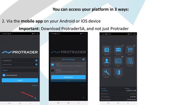 Loading Protrader Onto Your Windows Desktop